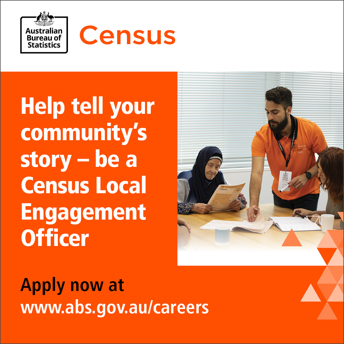 Recruitment Opportunity Census Local Engagement Officers ECCNSW