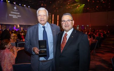 ECCNSW Board member, Amir Salem OAM received the Stepan Kerkyasharian AO Community Medal